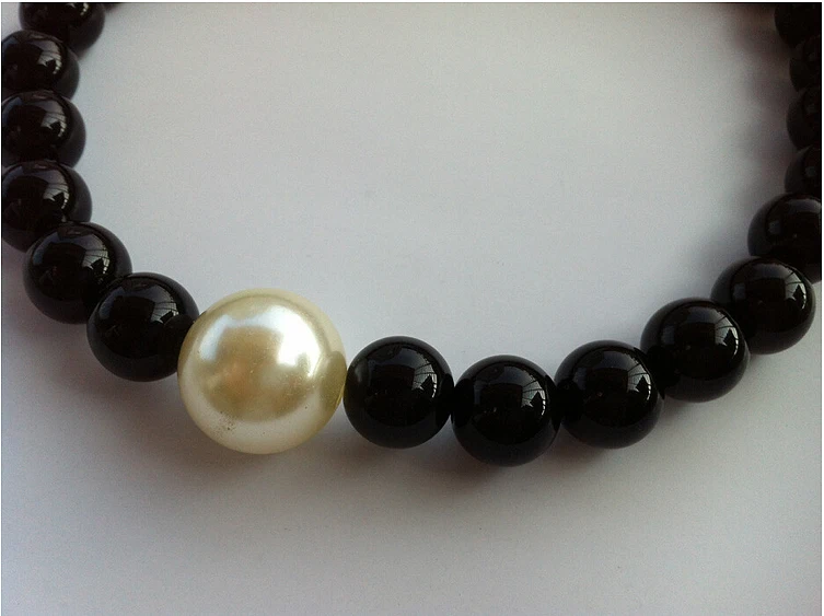 Детское ожерелье с жемчугом модное черно белым для девочек 2020|fashion necklace|necklace