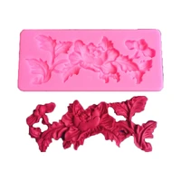 3d flower pattern vine lace style silicone cake mold chocolate candy mould fondant cake decorating baking tools pastry fm1030