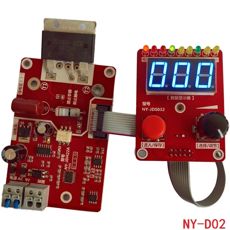 

NY-D02 Double pulse Spot welding machine encoder Time Digit Module Control Panel Plate adjustable current Controller
