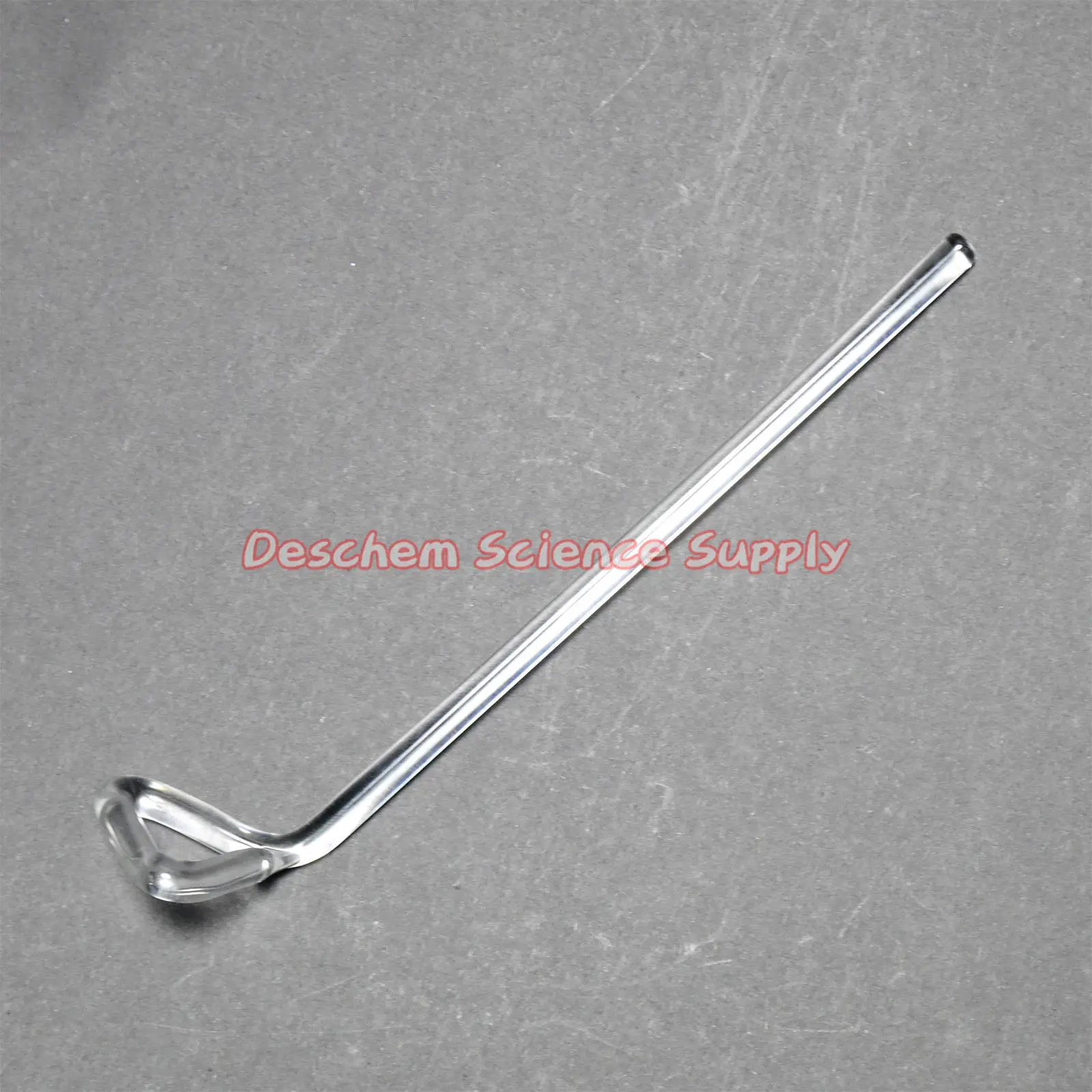 2 шт. треугольный стеклянный шпатель лабораторный стержень общая длина около 165