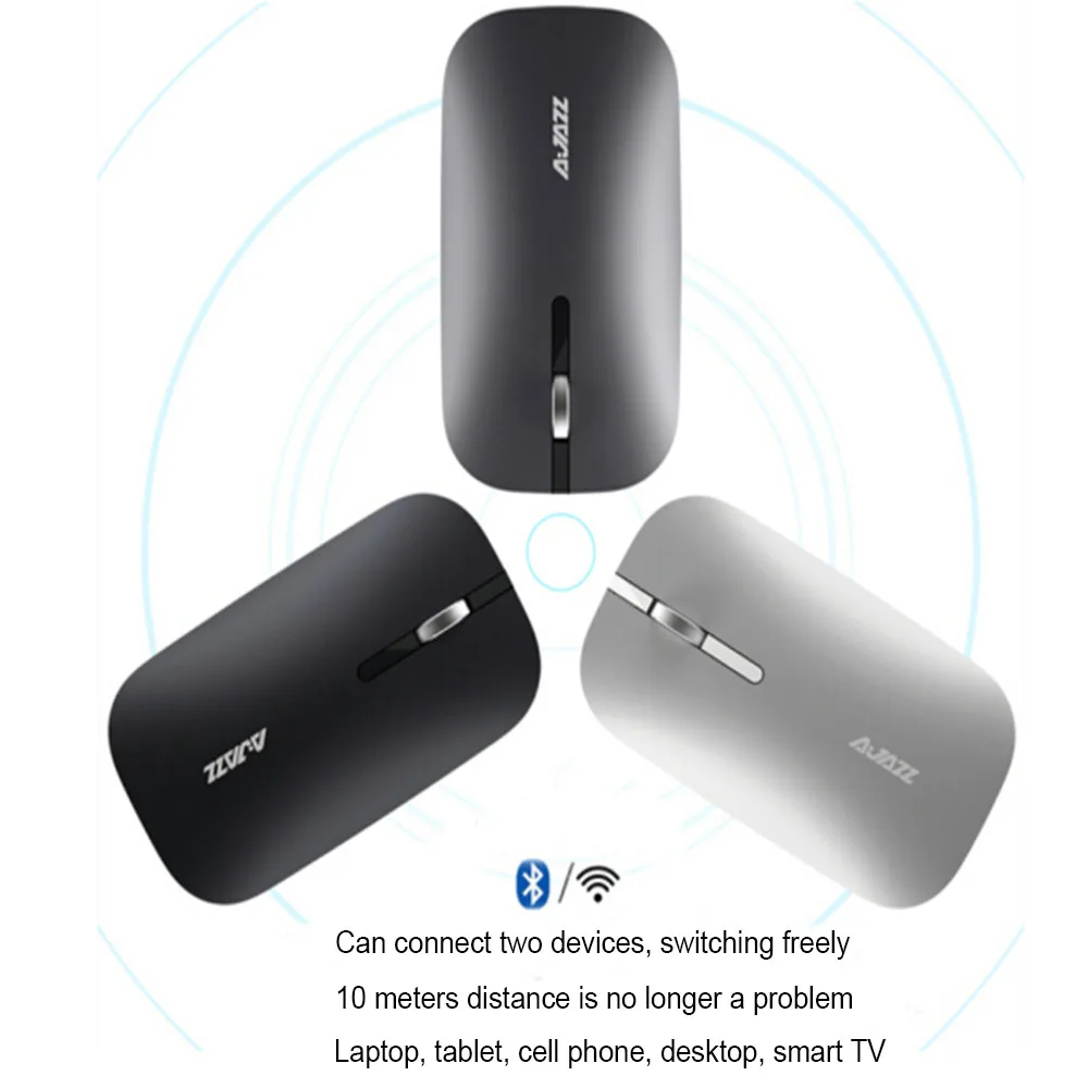 Беспроводная мышь Ajazz I25T Bluetooth/2 4G с двойным режимом Бесшумная беззвучная