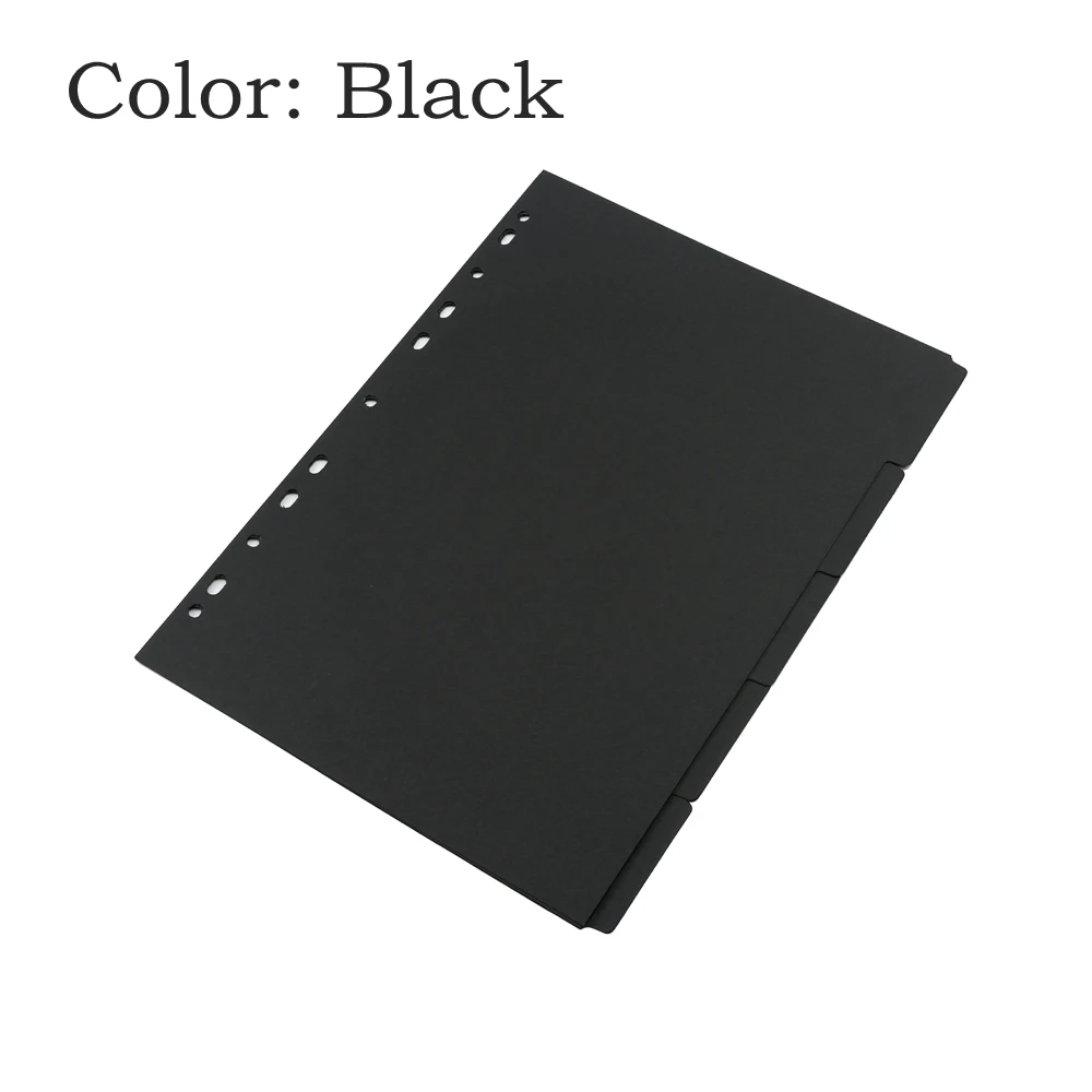 Индексный разделитель бумаги органайзер для блокнота с вкладышами 5 листов|index