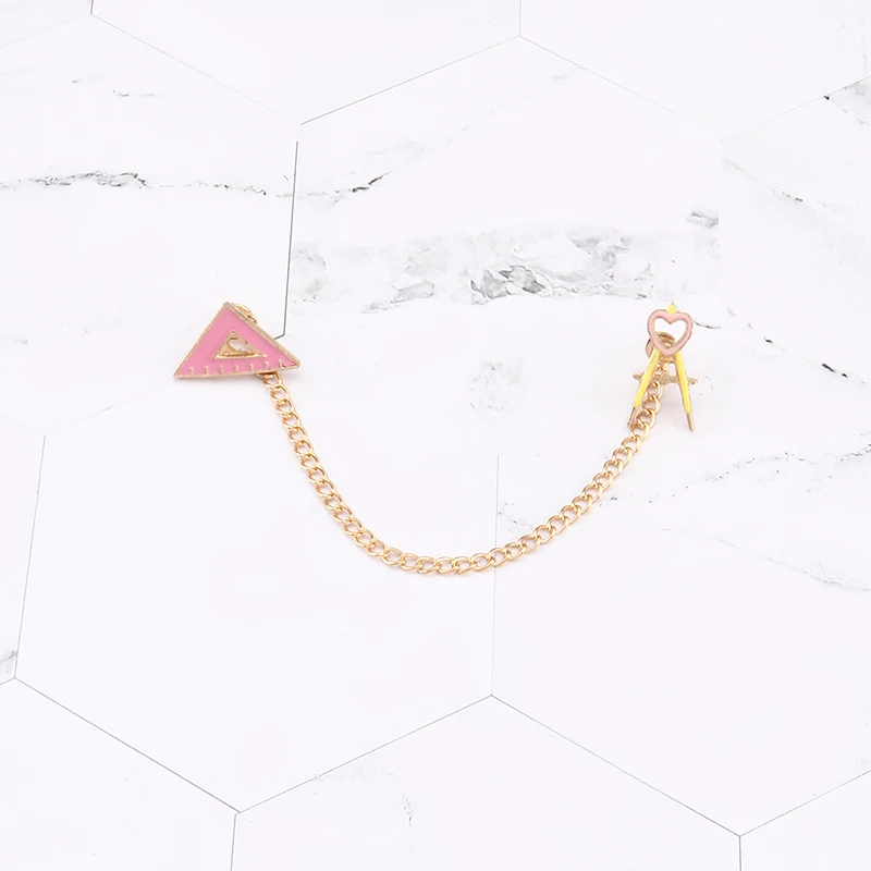 Милые булавки с кисточками и цепочкой кролик морковка карандаш любовь буква