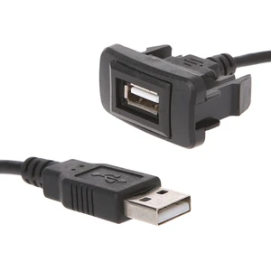 AUX USB порт кабель адаптер 12-24V шнур провод USB зарядный адаптер для Toyota VIGO