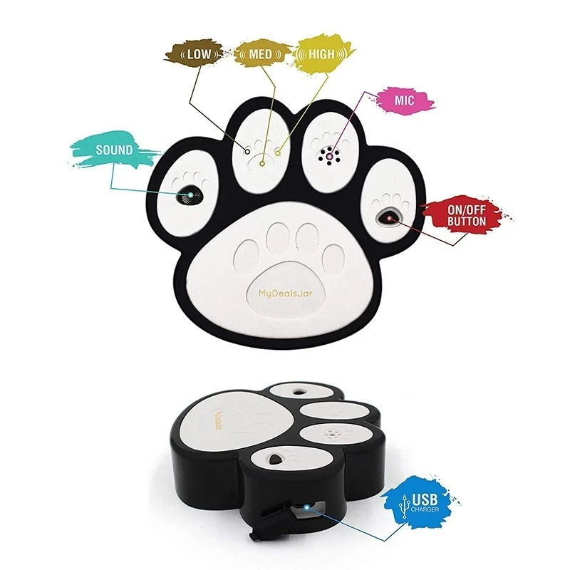 JORMEL Pet безопасности человека мини Paw Анти лай ультразвуковое устройство кора