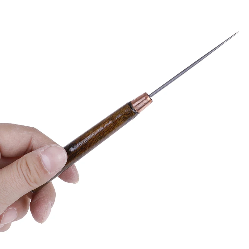 Круглый Твердый инструмент для кожи ремесленное шило ручная строчка конус