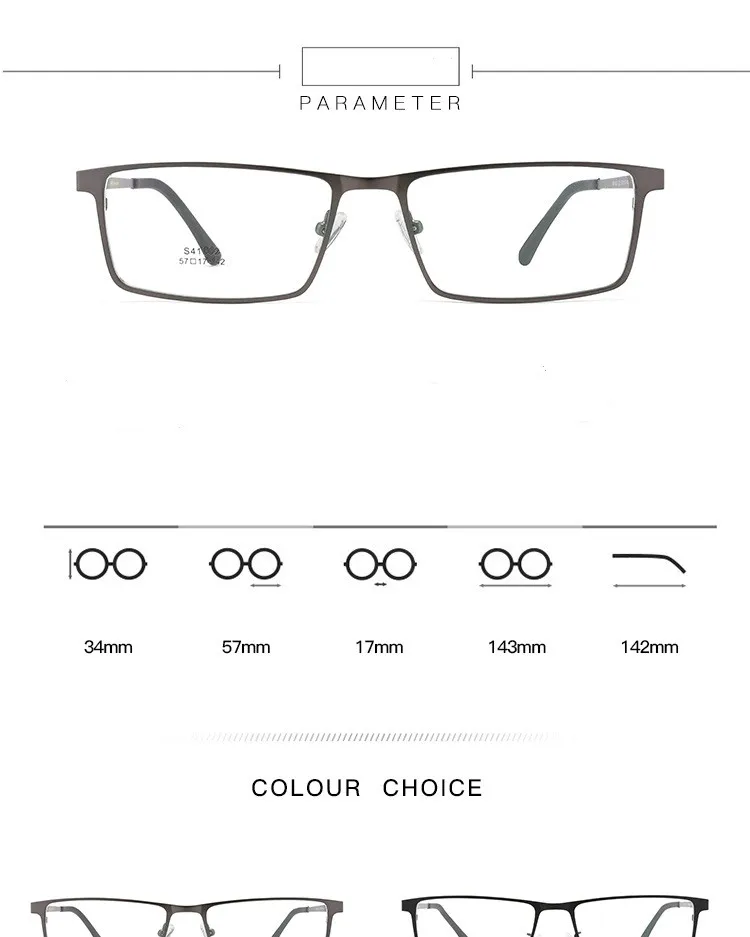 Titanium Glasses Frame Men Eyeglasses Frames Prescription Optics Glasses Frame