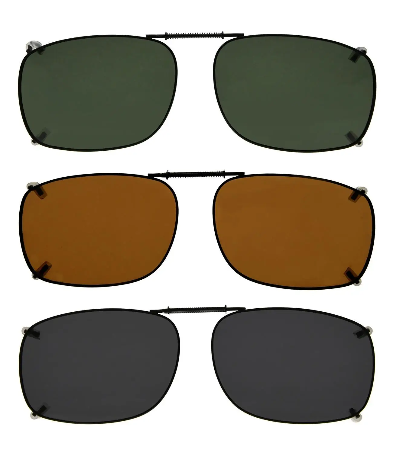 C64-3pcs-Mix C64 микс Eyekepper серый/коричневый/G15 объектив 3-pack клип на поляризованных солнцезащитных очков 51x37 мм - Цвет линз: C64-3pcs-Mix