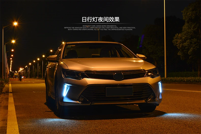 KOWELL автомобильный Стайлинг для Toyota Camry V55 светодиодный Camry фары drl Объектив двойной луч H7 HID Xenon