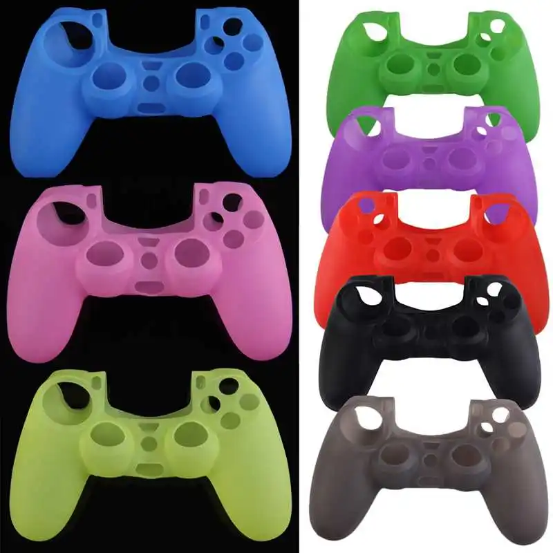 Силиконовый защитный резиновый мягкий чехол кожаный для контроллера Sony Playstation PS4
