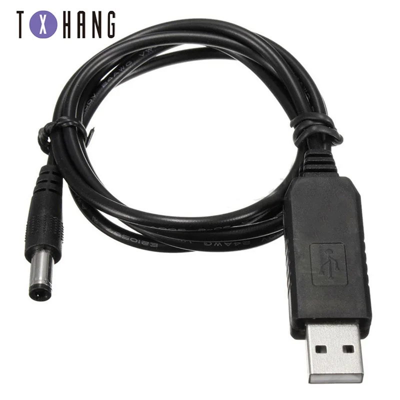USB порт 5VTo 9В 12В 2 1x5 5 мм внутренний DC баррель разъем кабеля питания для небольших