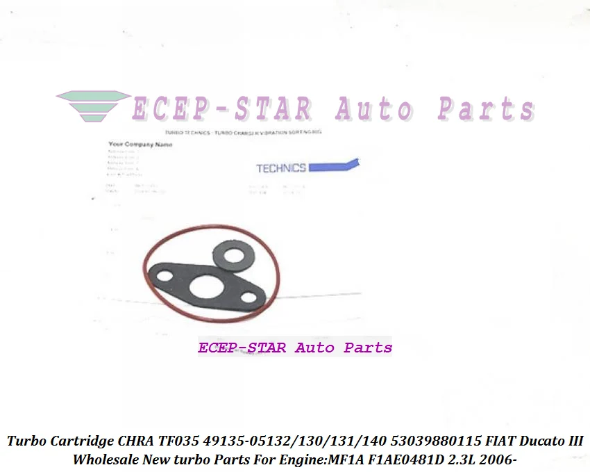 Турбо CHRA 4913505130 4913505131 4913505132 4913505140 5303 970 0115 988 504340182 530390 504136785 71792081
