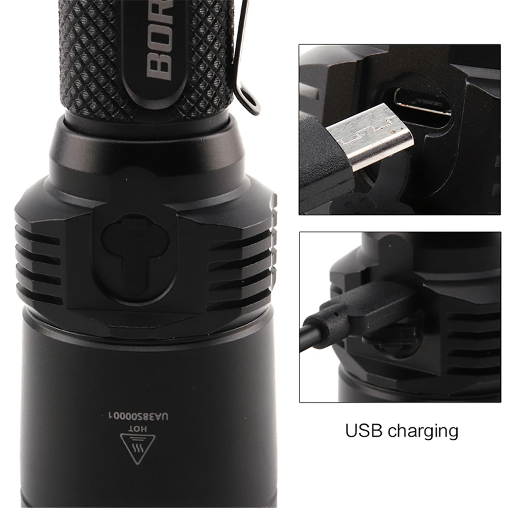 BORUiT BC09 мощный XP-L2 светодиодный тактический фонарь красный зеленый УФ синий светодиодный фонарь перезаряжаемый 11-Mode 1200lm фонарь 18650 лампа