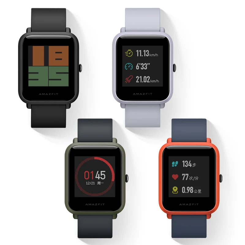 Huami Amazfit Bip Смарт часы [русский] Спортивные часы темп Bluetooth 4.0 GPS смарт часы сердечного ритма 45 дней Батарея IP68 Smart Watch