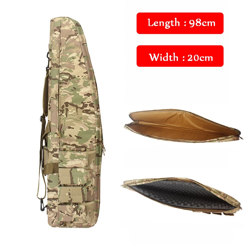 Tactical 98cm Airsoft Gun Carry Bag Sniper Shooting Rifle Shoulder Pouch Outdoors Sport | Спорт и развлечения