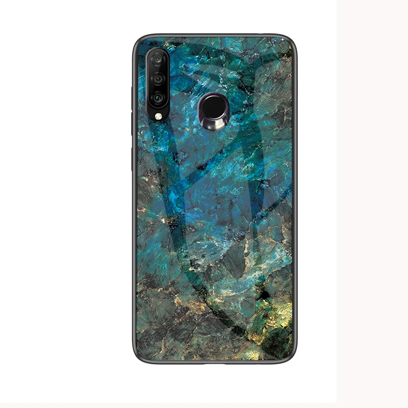 3 Для huawei Honor 10i чехол из мрамора, закаленное стекло, мягкий силиконовый бампер, задняя крышка для P Smart Plus Honor 10 lite 8x V20 чехол - Цвет: 3