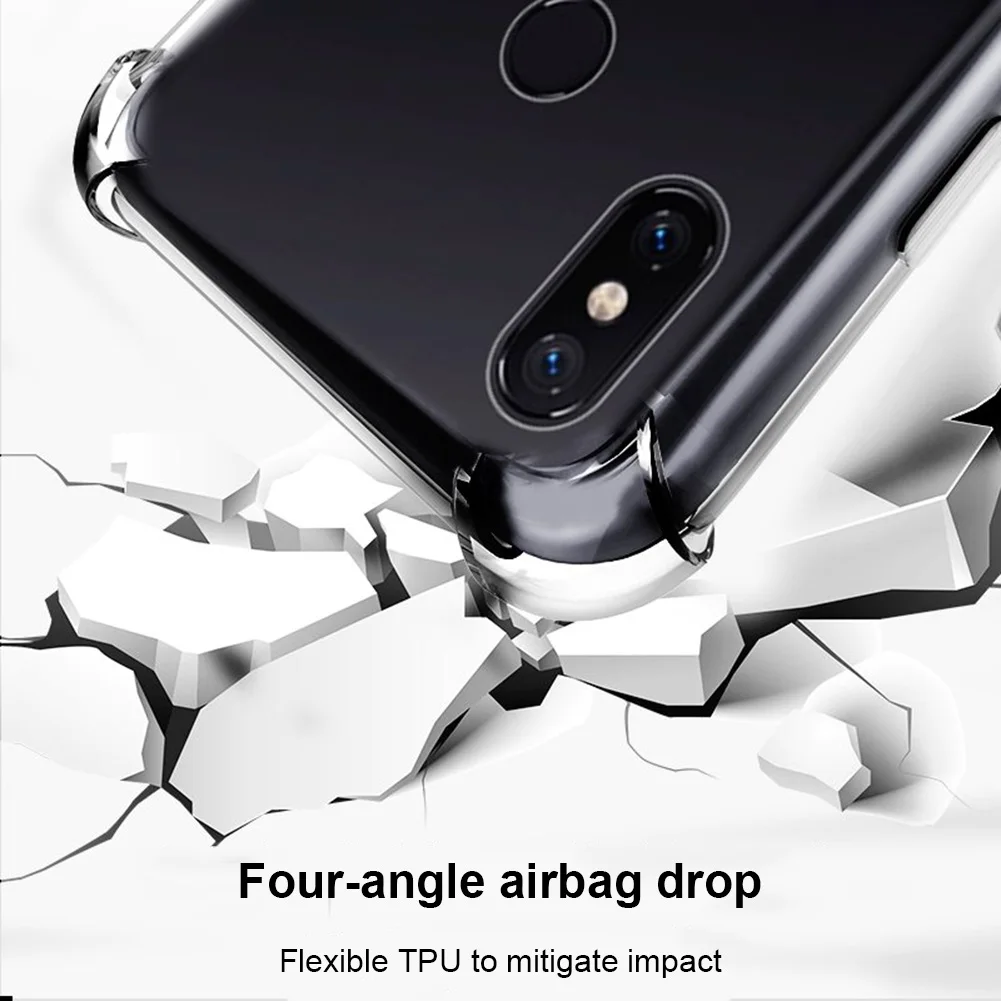 TPU Transparent Clear Soft Back Cover Case Protection Cases for Xiaomi Mi 8 XR649 | Мобильные телефоны и аксессуары