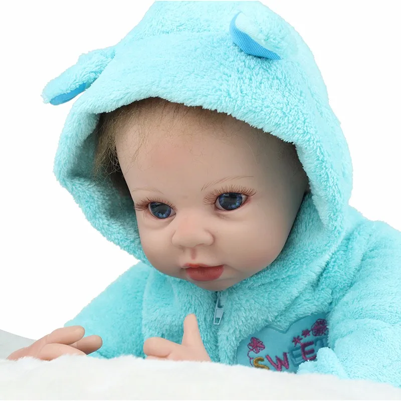 55 cm Силиконовые куклы Реборн кукла мягкая baby born шарнирная мальчик плюшевые reborn