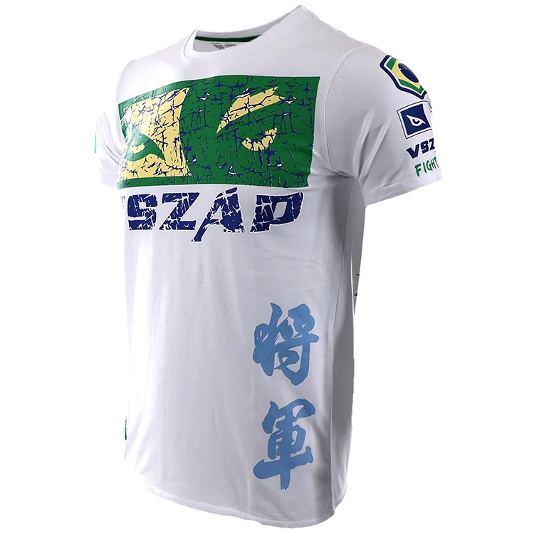 VSZAP бой тайский бокс Shogun короткий рукав Футболка общие ММА фитнес боевые