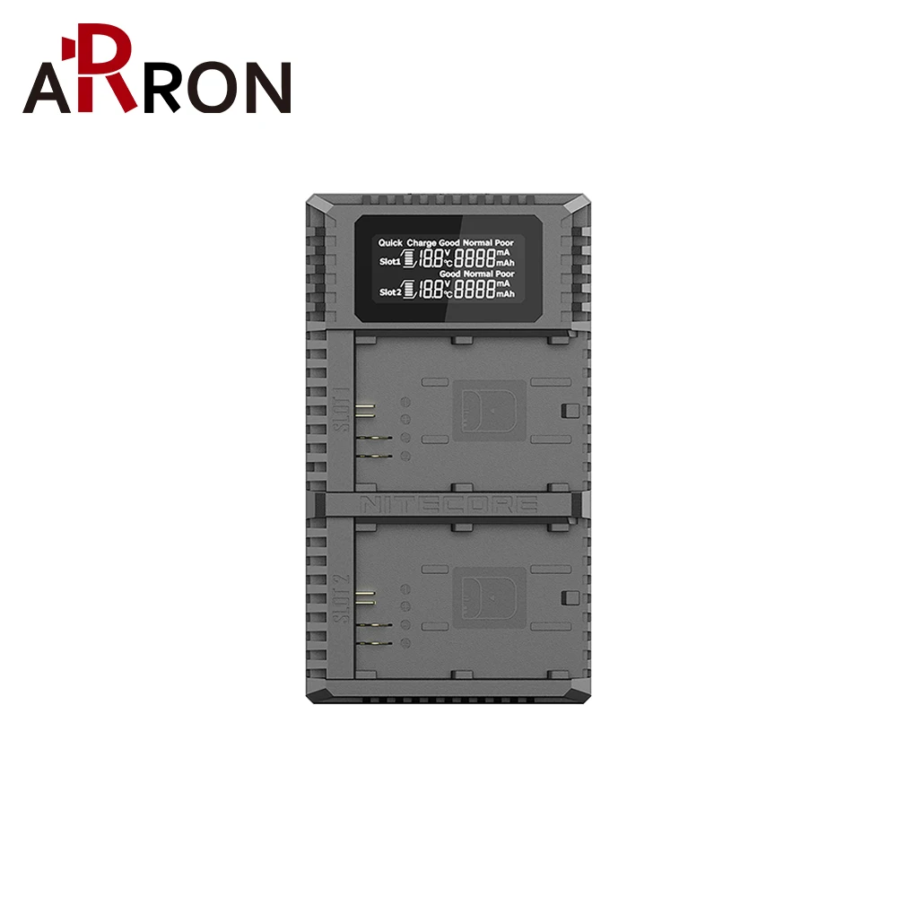 Nitecore Новый UCN2 Pro Двойной слот USB QC LP-E6 LP-E6E зарядное устройство для Canon CANON DSLR EOS 60D 5D3 7D
