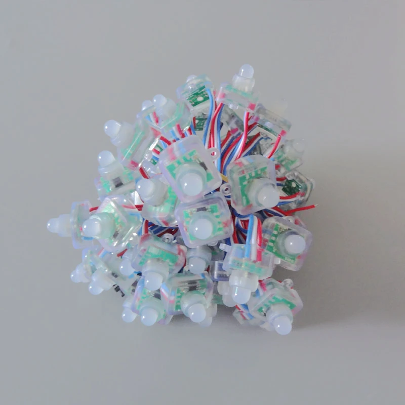 500pcs 12mm WS2811 RGB Led Module String Waterproof DC5V Digital Full Color LED Pixel Light 50pcs/string | Освещение