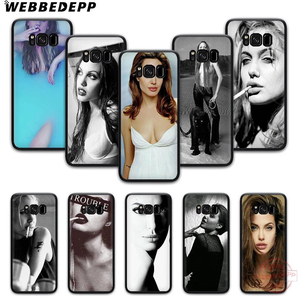 WEBBEDEPP анжедины Джоли Платье Мягкий чехол для телефона с изображением цветов Samsung