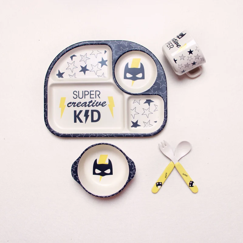 Мультфильм 5 шт./компл. для детских бутылочек лоток комплект из бамбукового