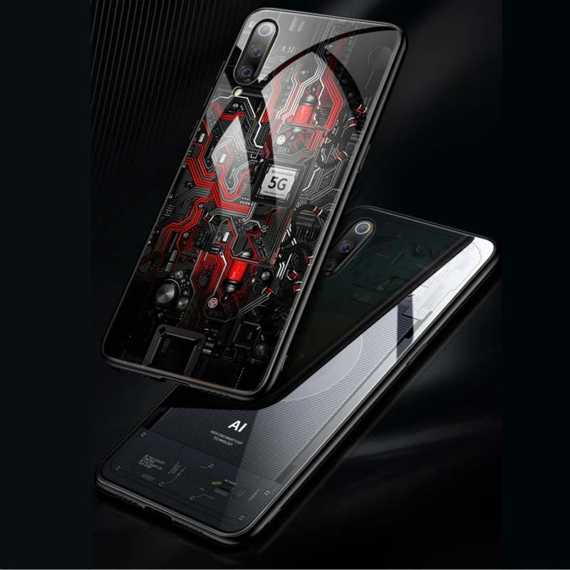 Стеклянный чехол для Redmi Note 8 Pro/Xiaomi 9 SE чехол из закаленного стекла силиконовый защитный полный чехол s для Xiaomi 9 Pro