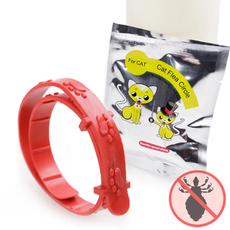 

1Pcs Hot Sale Pet Cat Flea Collar Adjustable Anti Flea Mite Lice Ticks Mosquitoes Effect Necklace Accessories