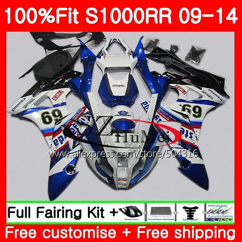 

Инъекция для BMW S1000R S1000RR белый синий 09 10 11 12 13 14 90SH18 S 1000 RR S1000 RR 2009 2010 2011 2012 2013 2014 обтекатели