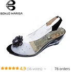 Босоножки BONJOMARISA в римском стиле, стильные сандалии на платформе, Классическая Повседневная обувь, большие размеры 34-43, XB140, заводская цена