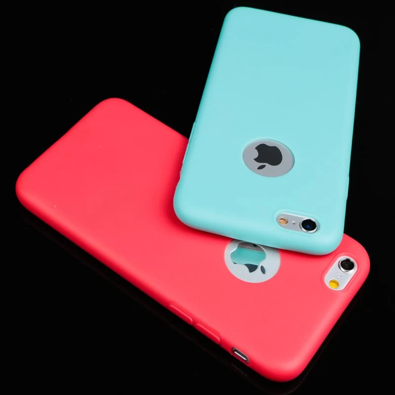 Новое поступление чехол для iPhone 6! Конфеты цвета мягкой ТПУ силиконовой телефон