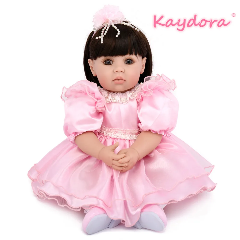 

Kaydora 50 CM Adorable lol bonecas princesas Princess Doll Reborn bebe Soft Silicone Baby Doll Baby Reborn Lifelike Doll