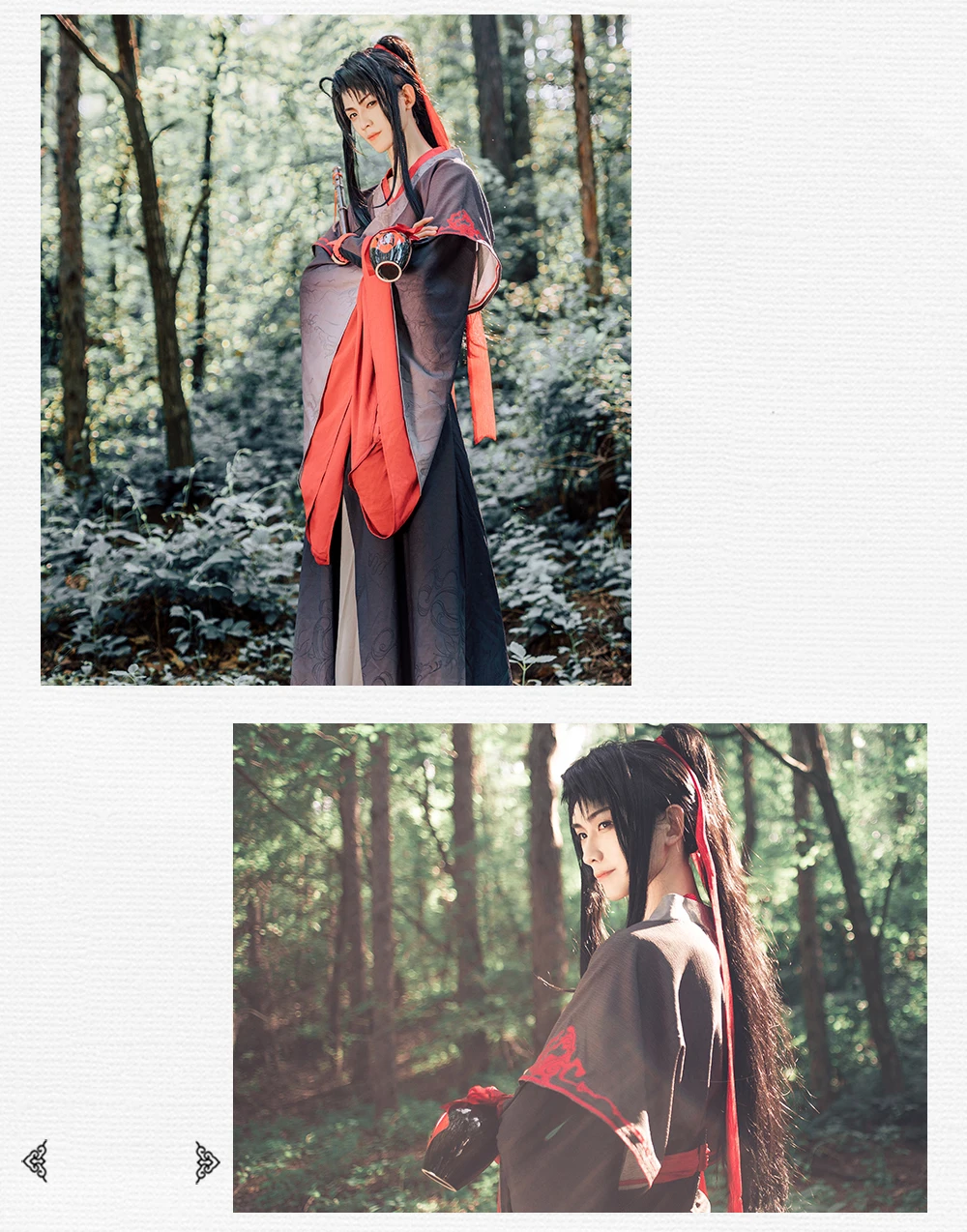 Hot cool cosplay Wei Wuxian Cosplay Mo Xuanyu Costume Anime Grandmaster of Demonic Cultivation Cosplay Mo Dao Zu Shi Costume Men
