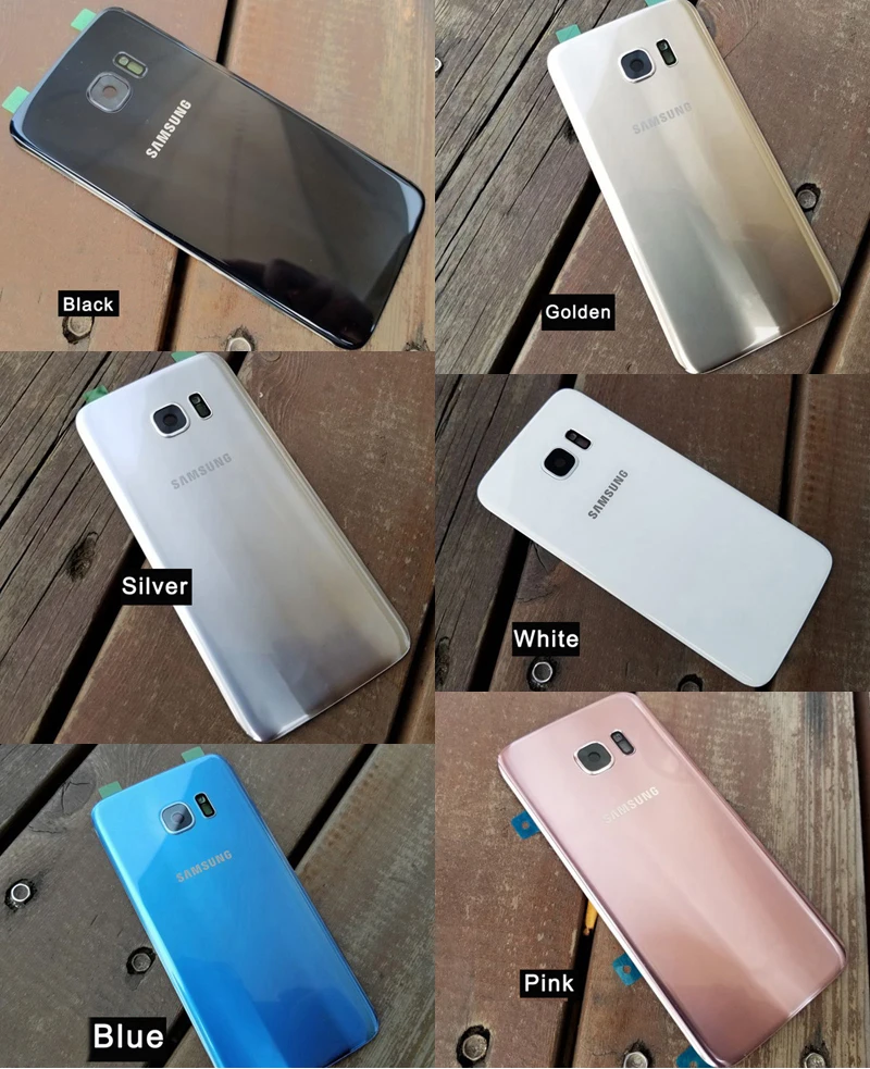 Samsung оригинальная задняя Батарея крышка Стекло Корпус для samsung GALAXY S7 край G9350 S7 G9300 задняя Батарея дверь задняя Стекло чехол