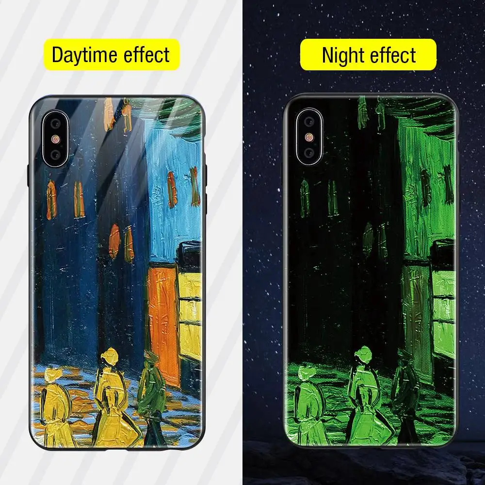 Style5 TOMKAS светящийся стеклянный чехол с животными для iPhone X XS MAX XS роскошный силиконовый чехол для телефона для iPhone 7 8 Plus Чехлы для iPhone 6 S 6 S - Цвет: Style5