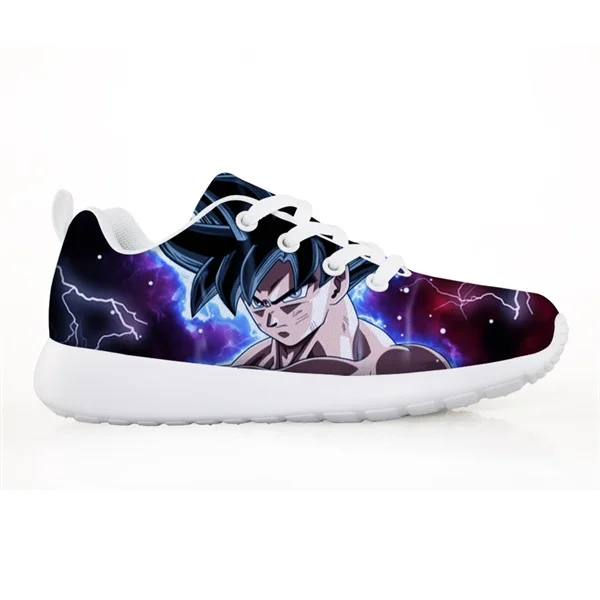HMF702BN INSTANTARTS/Детская спортивная обувь на шнуровке с принтом Dragon Ball Z; спортивная обувь из сетчатого материала для мальчиков; детская спортивная прогулочная обувь; кроссовки - Цвет: HMF702BN