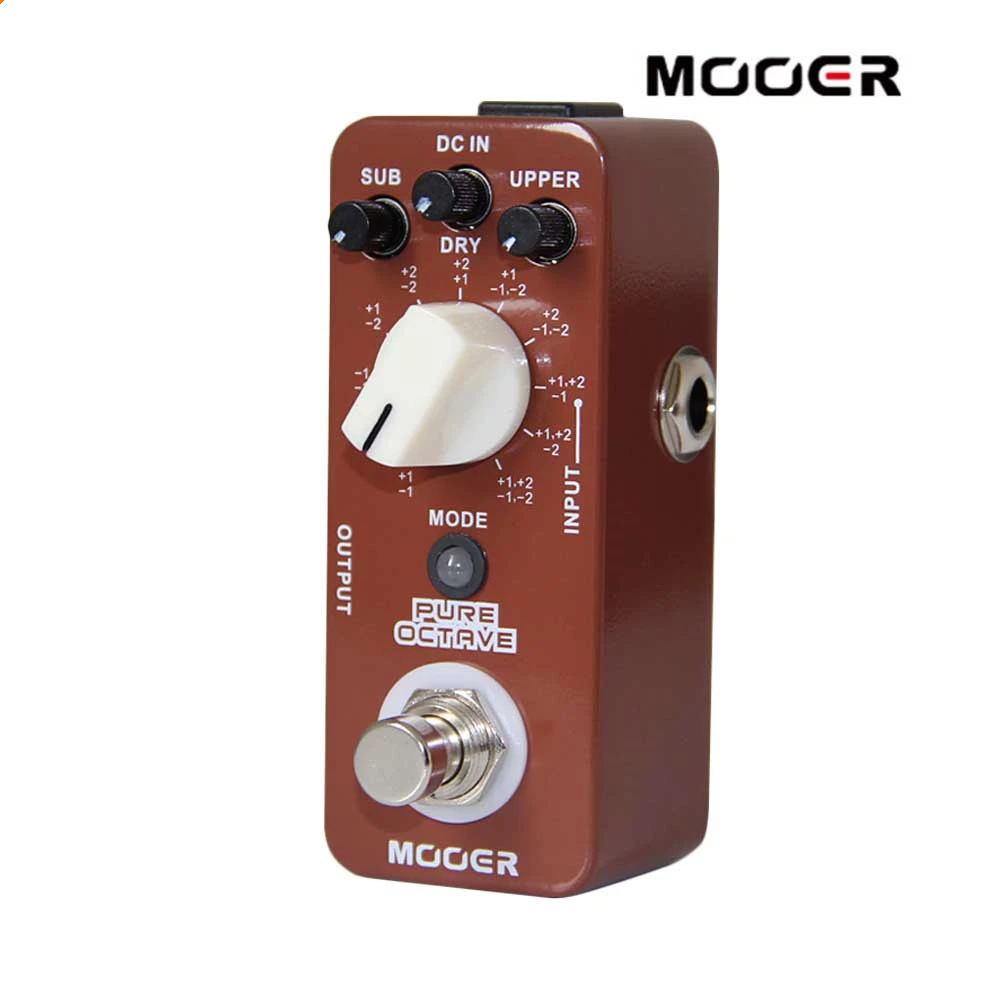 MOOER Pure Octave Мини гитары педаль эффектов 11 точные октавы режимы Правда Обход полный