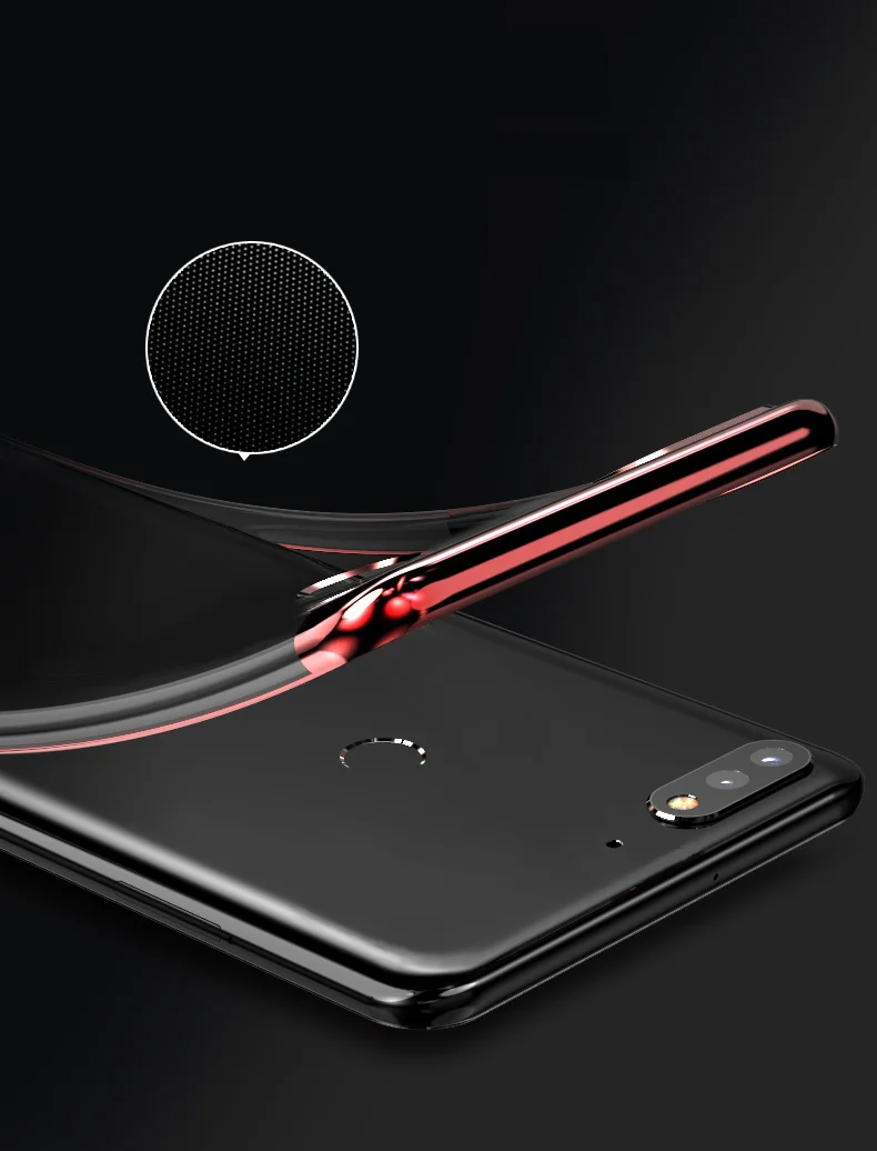 Plating Transparent Case For Huawei Y9 Y7 Y6 Prime 2018 Silicone Soft TPU Cover case Back cover | Мобильные телефоны и