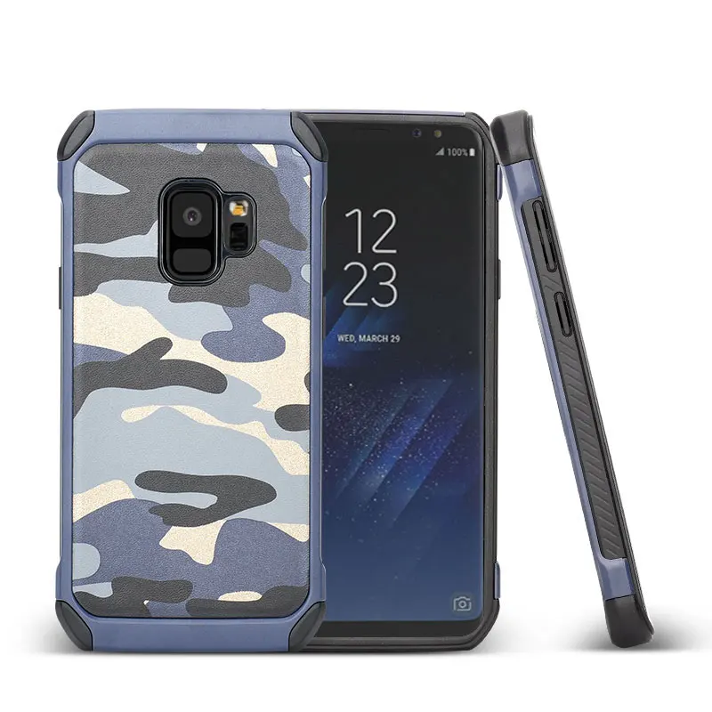 DPURUI for Samsung Galaxy S9 Army Camo Camouflage Pattern PC+TPU 2 in 1 Anti-knock Back Cover phone case |