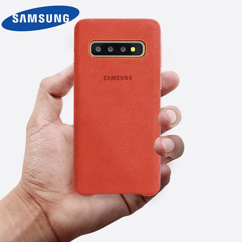 Чехол для samsung S10e Официальный Оригинальный чехол из натуральной замши Galaxy S10 Plus