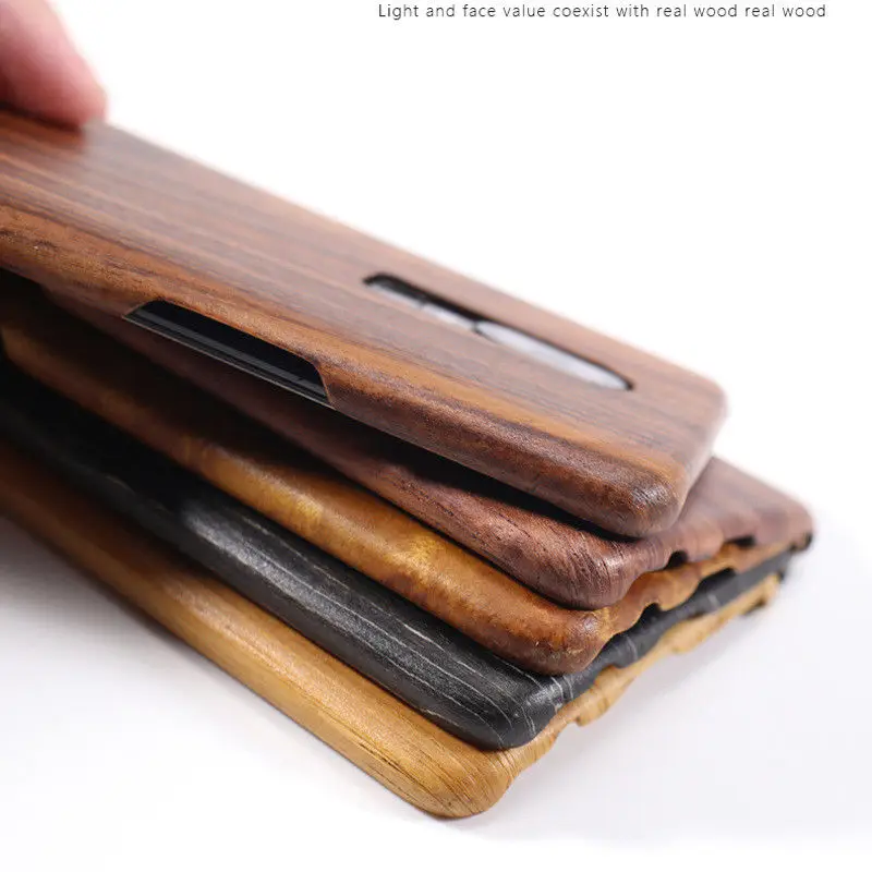 For Oneplus 8T 6T 6 7 10 Pro 7T 8 /8 PRO/9 /9 pro Nord 2 CE walnut Enony Wood Rosewood MAHOGANY  Wooden Slim Back Case Cover