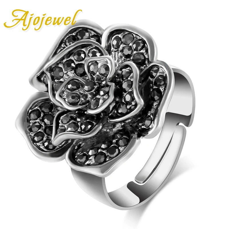 Ретро Кольца с камелиями Женские ajojewelбрендовые Винтажные Ювелирные изделия