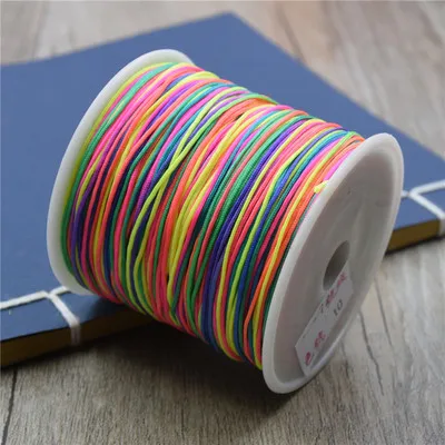 Нейлоновый шнур 10 м 0 8 китайский с узлом макраме плетеный DIY кисточки вышивка