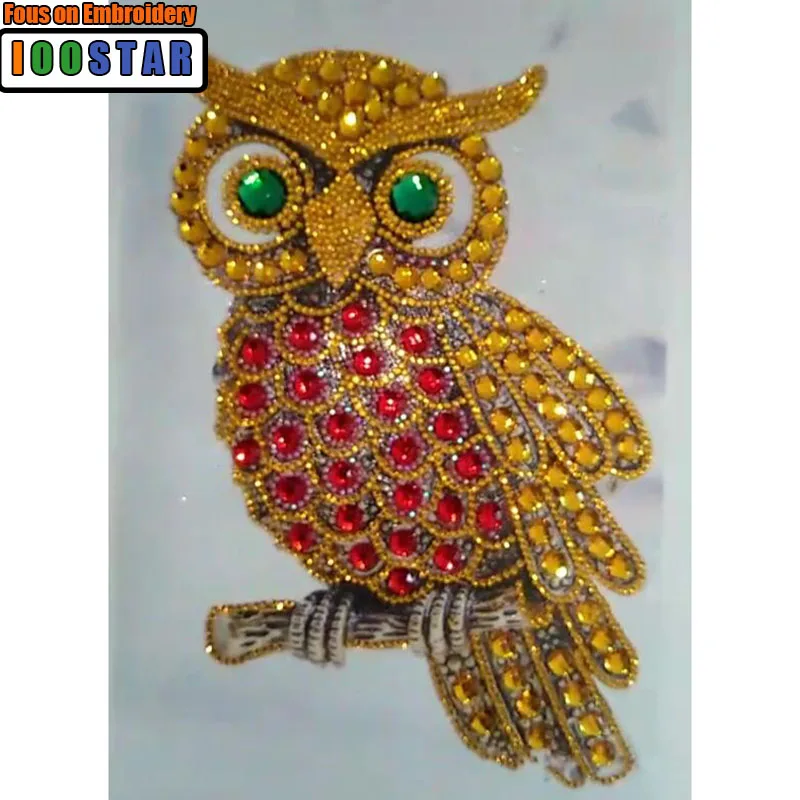 

Special Shaped Diamond Painting Owl Handicraft Needlework 3d Drill Mosaic DIY Diamond Embroidery Animal 20x30CM