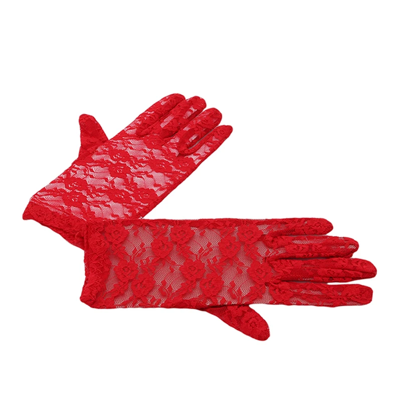 New Arrival Party Sexy Dressy Gloves Women Lady Lace Mittens Accessories Sunscreen Summer Full Finger Girls Fashion | Аксессуары для