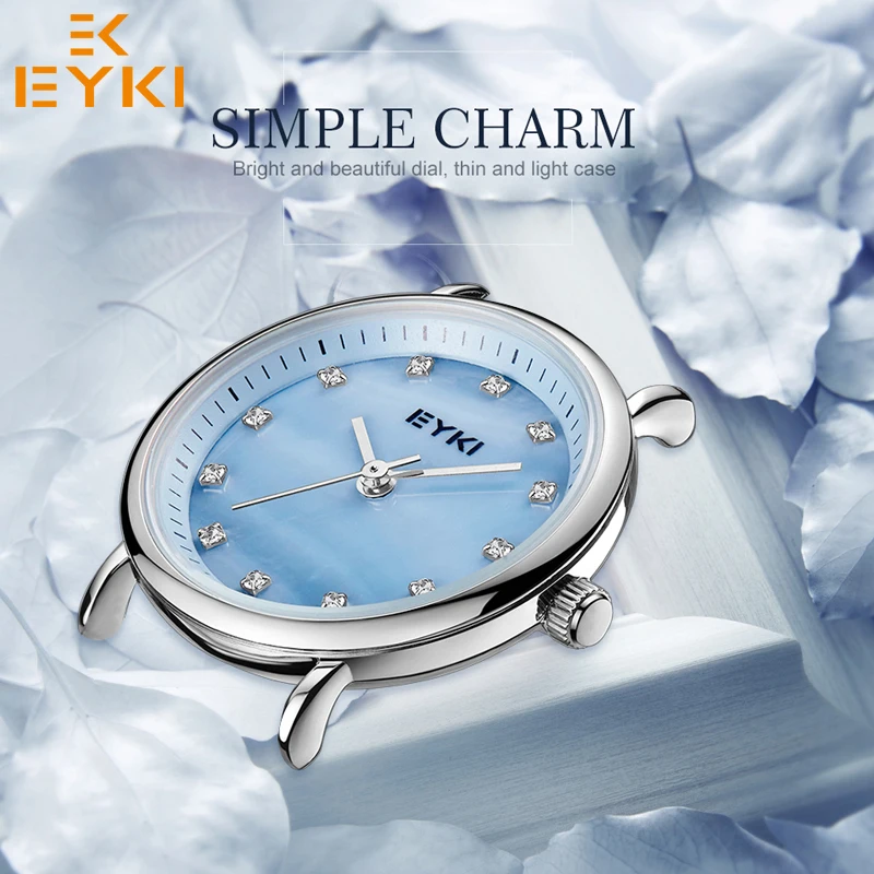 EYKI Топ бренд женские часы водонепроницаемые для девушек браслет из нержавеющей