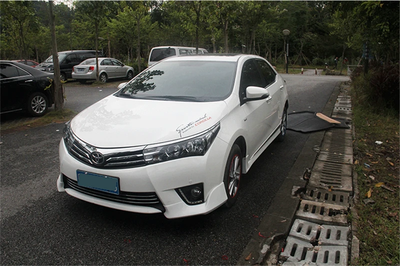 5 шт. использовать для Toyota Corolla передний и задний бампер губы год спойлер корпусный набор задний бампер diff использовать r Спорт