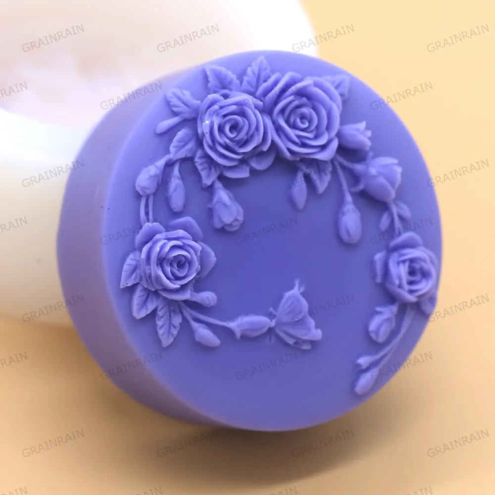 Силиконовые формы для мыла Grainrain ручная работа круглые с бабочкой|butterfly handmade|butterfly