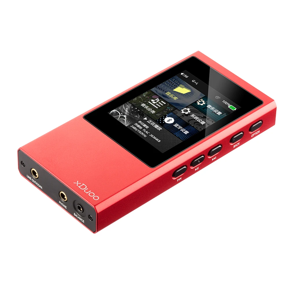 Портативный музыкальный плеер XDuoo X20 Bluetooth HiFi без потерь Mp3 DSD256 pcm384 кГц/32 бит OPA1612 DAC